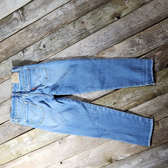 Levi's 710 Ankle Super Skinny Jeans Girls 6 Regular (5-7 years) raw edge hem - Picture 6 of 15